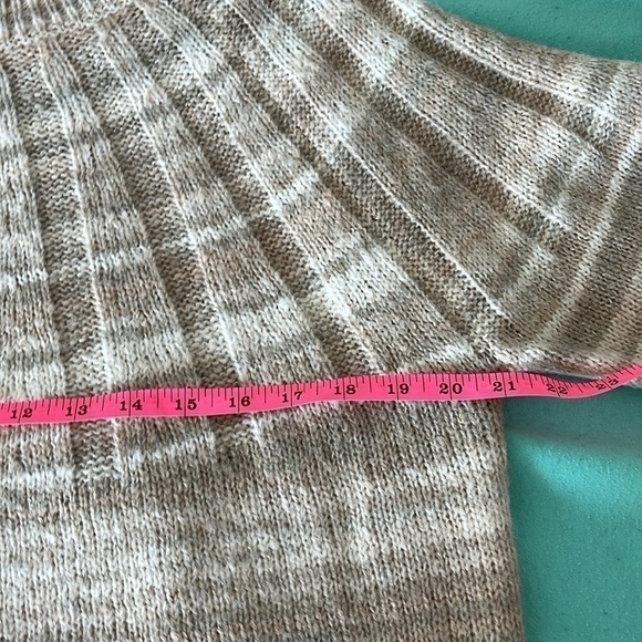 Cream and Tan Pullover Sweater Size Large NWT Knox Rose - Picture 6 of 11